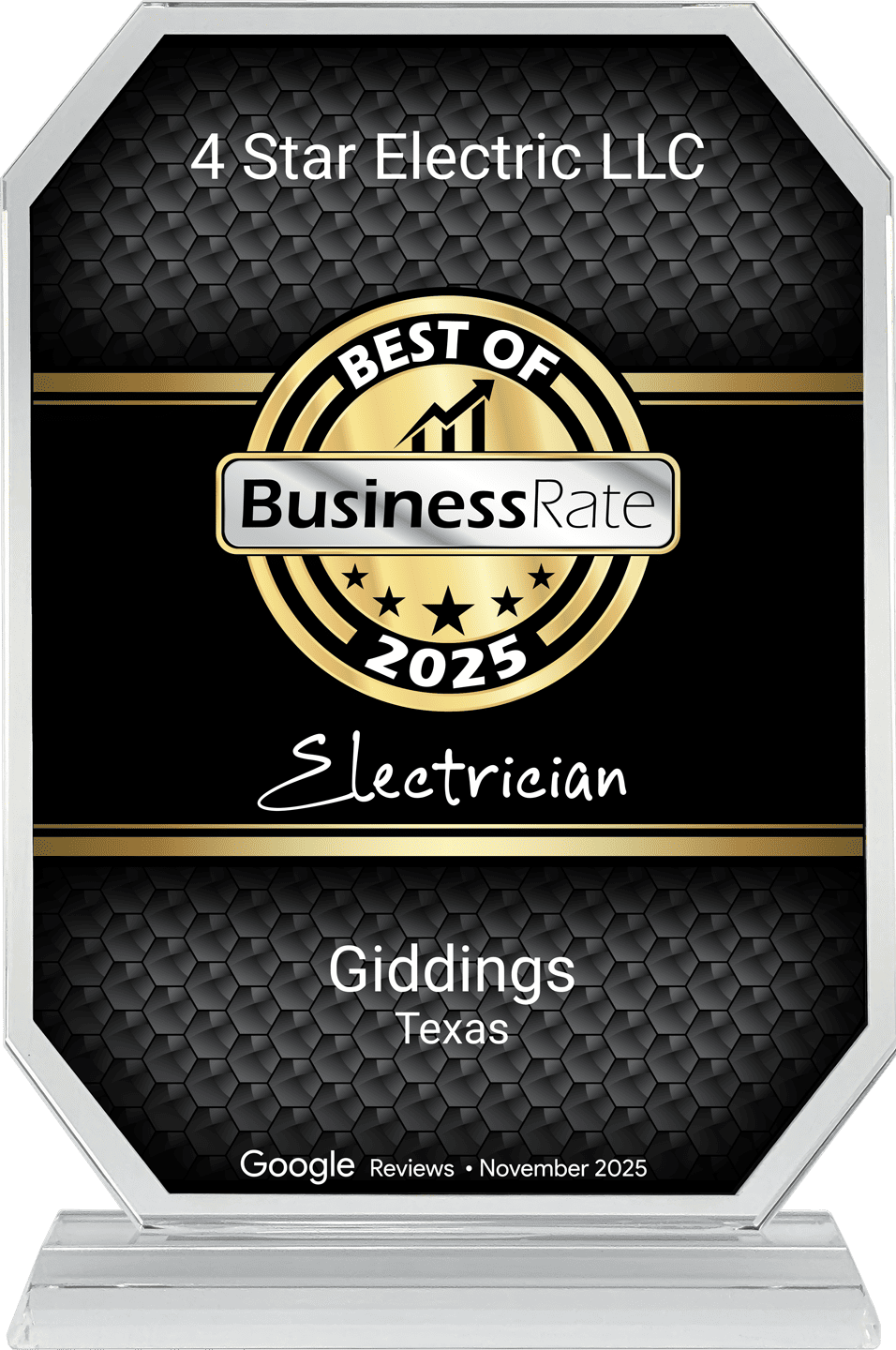 2025 Best of Business Rate Award